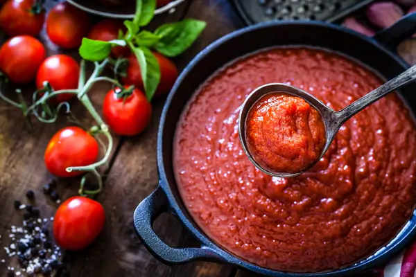 Molho de tomate caseiro rápido, saudável e saboroso